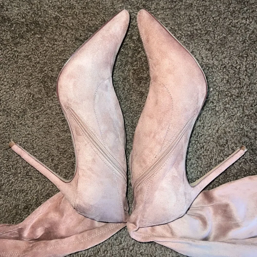 Liliana Gisele-50 Faux Suede Thigh Boot - Picture 7 of 9